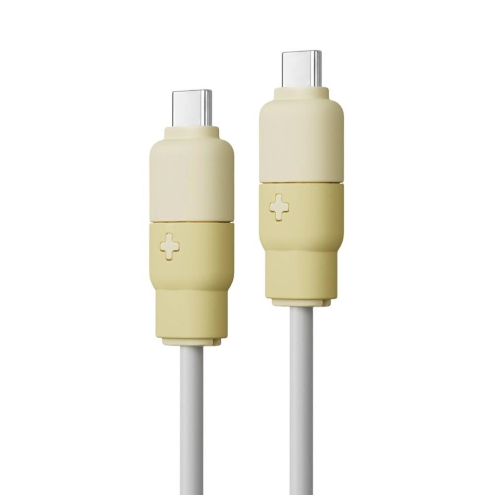 Silicone Data Cable Protective Cover Anti-tear Cord Saver Data Line Accessories жёлтый