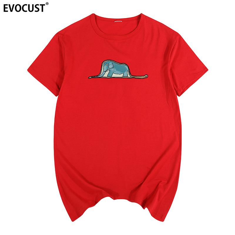 The Little Prince Boa constrictors eating an elephant Summer funny T-shirt Cotton Men T shirt New TEE TSHIRT Womens