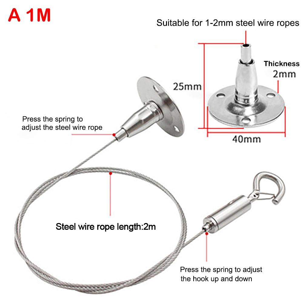 High Quality Stainless Steel Wire Rope Adjustable With Locking Retractable Fastening Lighting Hanging Wire