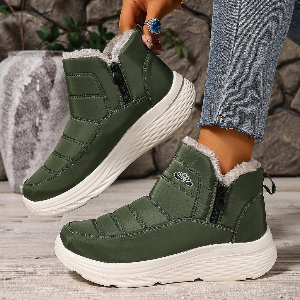 Snow Boots for Women Winter Oversized Outdoor Warm Sports Shoes Cold Resistant Thick Sole with Plush Thick Cotton Shoes