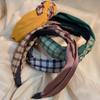 Hair Bands Fashion Hair Cards High Cranial Twist Braids Clashing Colors With Headbands Knotted Wide Hair Grottoes Headpieces