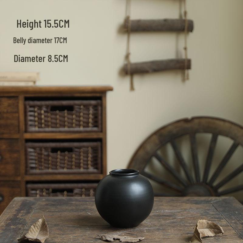 

Modern Minimalist Ceramic Vase for Dried or Fresh Flowers - Zen Pottery Decoration.