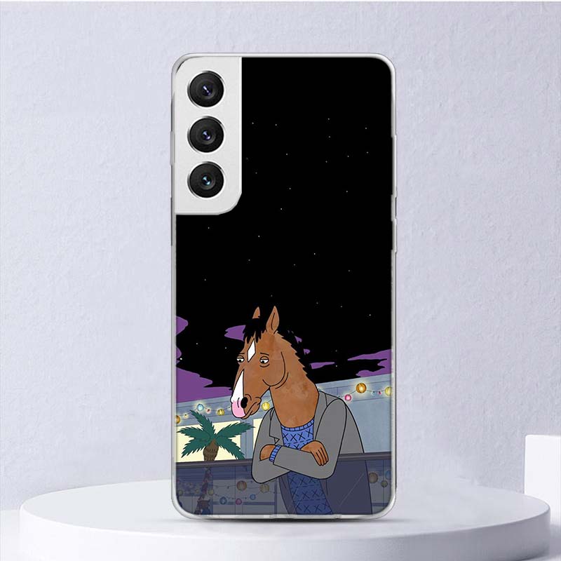 Cartoon B-BoJack Horsemans Soft Case For Samsung Galaxy S25 S24 S23 S22 Ultra Phone Cover S21 S20 FE S10 Plus S10E S25U Funda Co