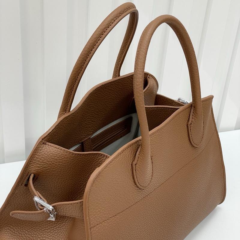 26 new leather women's bag top layer cowhide TR 10 inch handbag togo cowhide tote simple and versatile crossbody bag