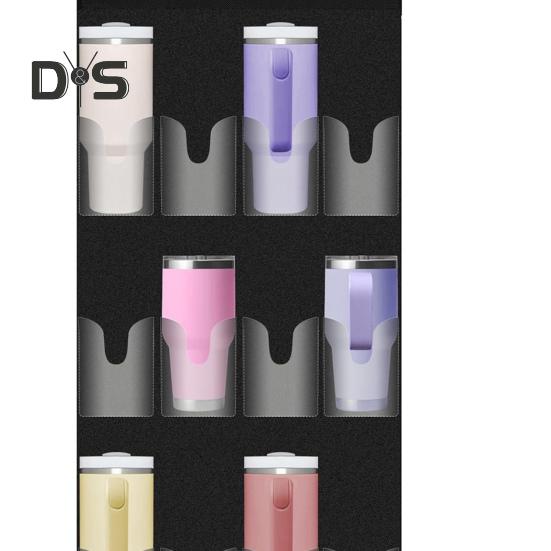 Držák na láhev s vodou na šálek 12 kapes Velkokapacitní organizér se 4 háčky Přenosná skládací taška na zavěšení na dveře Kuchyňská skříňka Spíž Ložnice