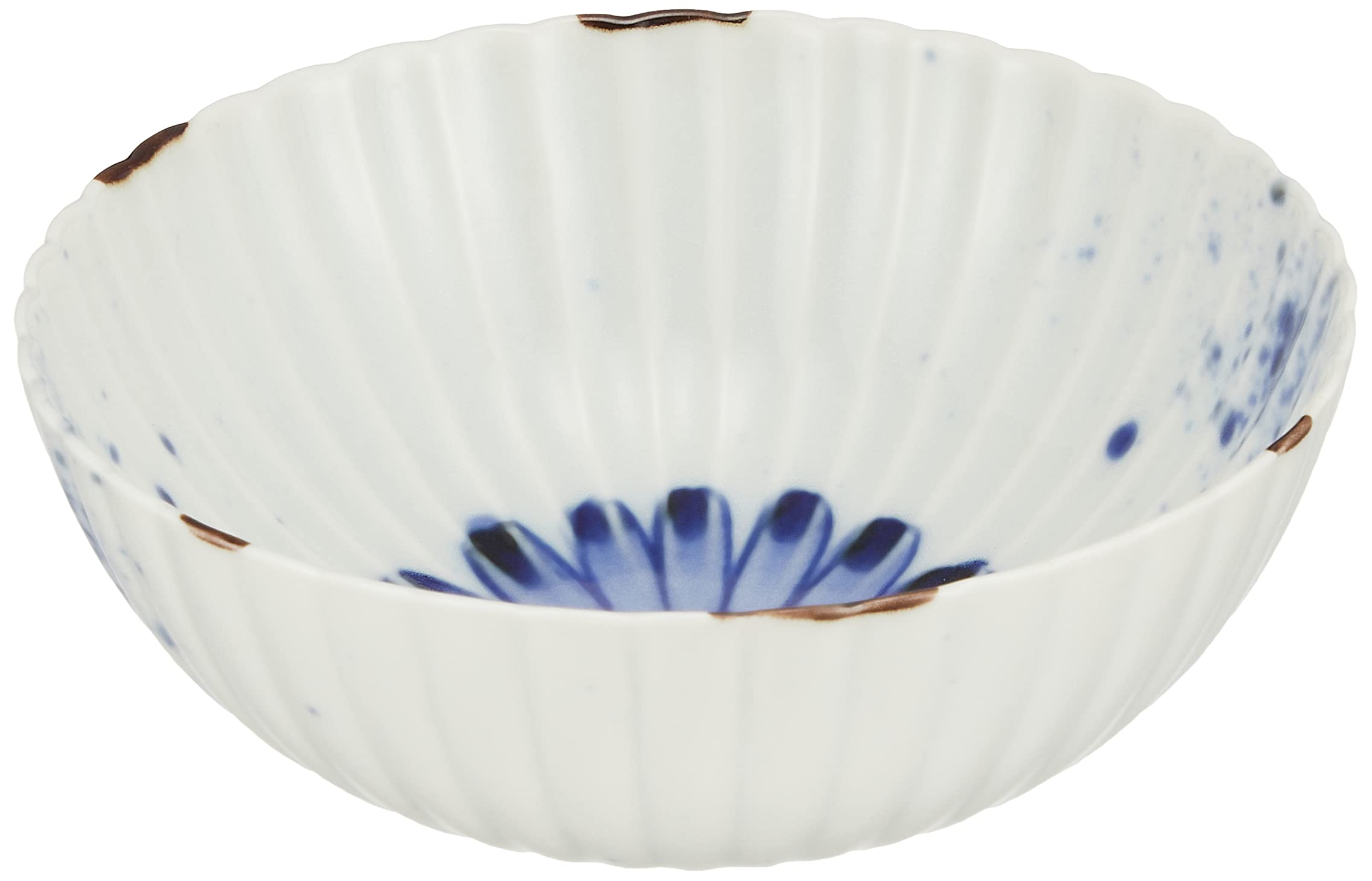 

Hamato Arita Ware Chrysanthemum Small Dyed Flower Fukusen Made in White Bowl/Plate, 12cm, Design, Kiln, Japan, 183591, белый