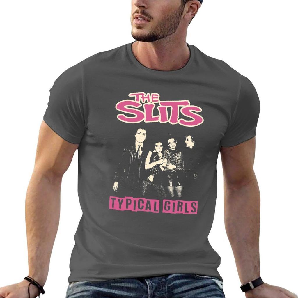 Unisex Luxus 100% Baumwolle Sommer Einfaches T-Shirt Die Schlitze Typischer Mädchen-Print