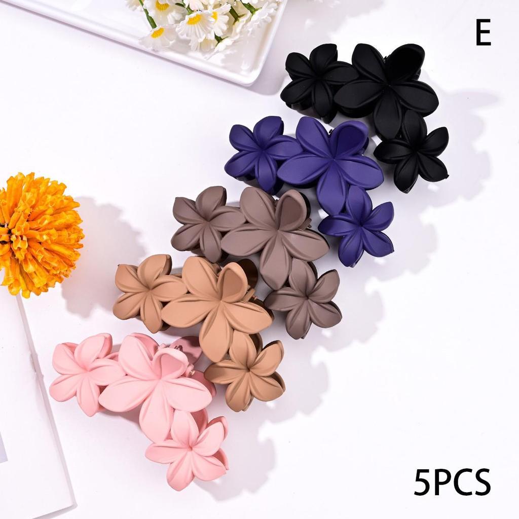 Frosted Mini Hair Claw Clips 2-Pack - Small Shark Hair Accessories for High Ponytails