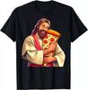 Funny Jesus Pizza Lover Christian Humor Tee PizzaGood Quality TShirt Size S5XL Unisex T-Shirt
