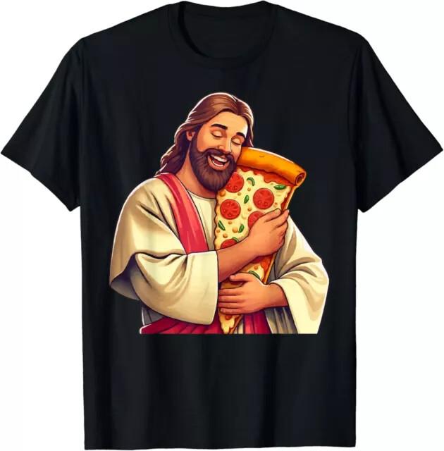Funny Jesus Pizza Lover Christian Humor Tee PizzaGood Quality TShirt Size S5XL Unisex T-Shirt