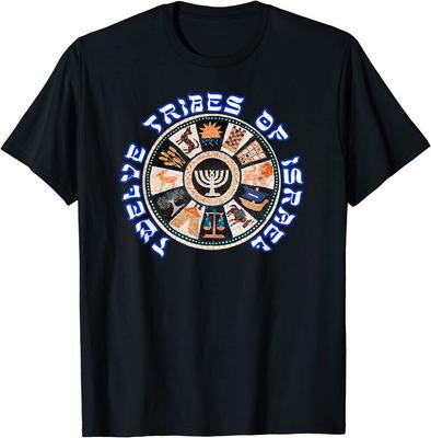 Hebräischer Israelit 12 Stämme Israels Design Tolles Unisex-T-Shirt