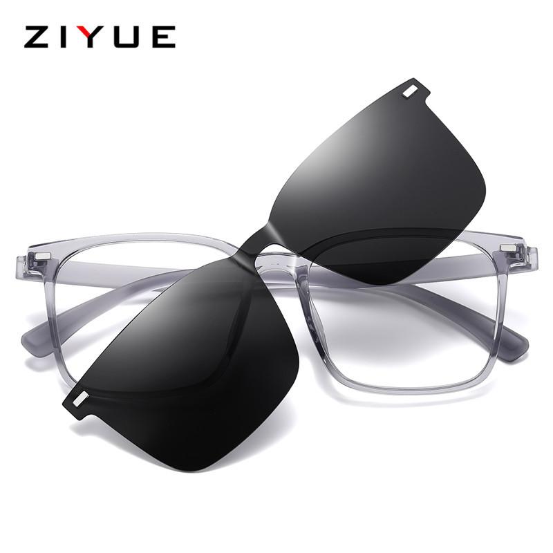 

One mirror dual-purpose fashion polarized magnetic sleeve glasses TR90 can be equipped with degree lenses outdoor UV protection sunglasses