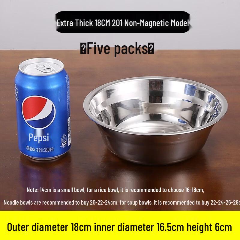 DM Extra Thick Stainless Steel Multi-Purpose Bowl