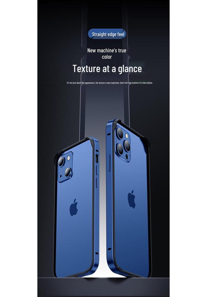 Ultra-Thin Metal Frame Anti-Fall Case for Apple 17 Pro Max & 15 - Aluminum Alloy