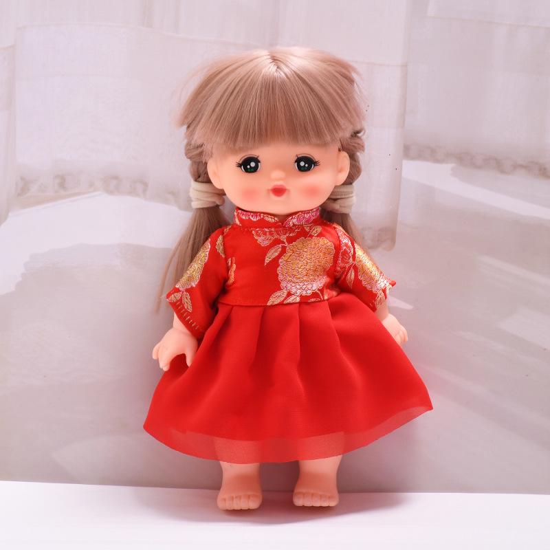 25cm Milu Tang Dynasty Doll Clothing Set - Changeable Top and Overalls