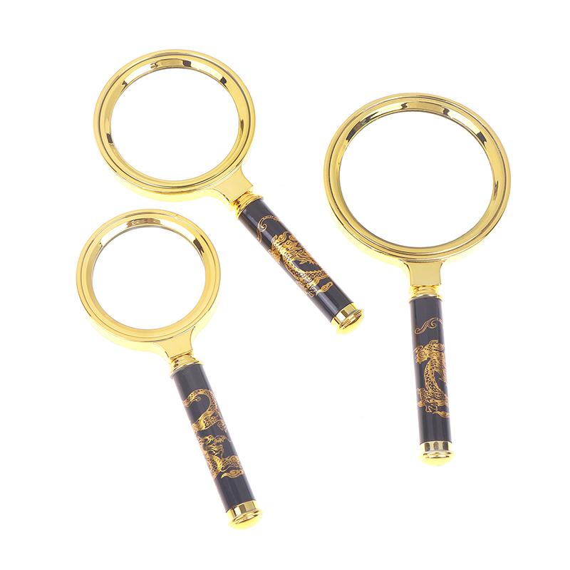 1 Piece 60/70/80Mm Magnifying Glass 6X 7X 8X Handheld Magnifier With Handle For Home Learning Reading And Fault Finding
