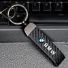 Carbon Fiber Car Badge Keychain Keyring Leather Key Chain Pendant For BMW E60 E53 E83 F48 F40 G20 G01 G02 F10 F95 G15 G16 F30 X1 cybf04