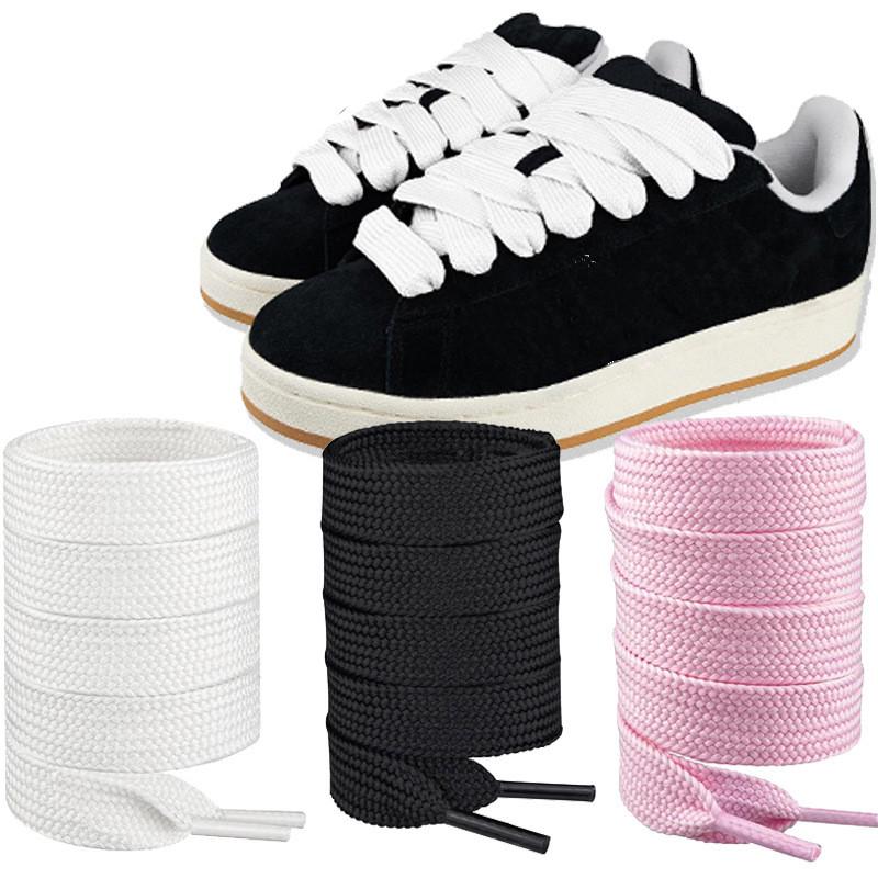 2Cm Wide Fat Shoe Laces For Sneakers Colorfast Replacement Laces For Shoes Classic Cotton Rope Flat Laces