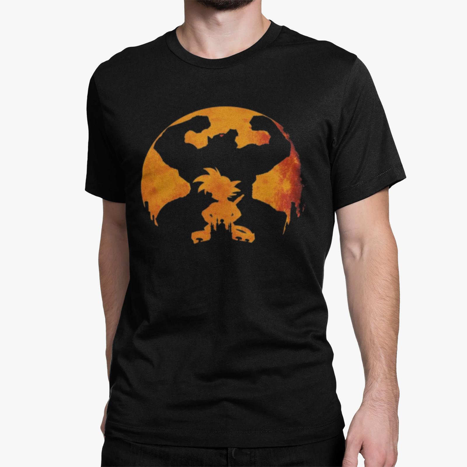 

Anime Dragon Goku Vegeta Affe silhouette Anime Herren Bio T-Shirt Mens Womens Tees Top Baumwolle 4XL
