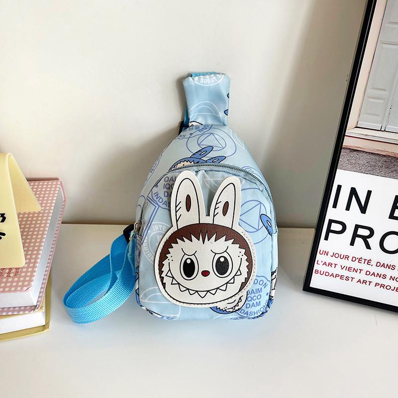 Eyecatching And Stylish Nylon Childrens Chest Bag Featuring Playful Cartoon Designs In Colors Various