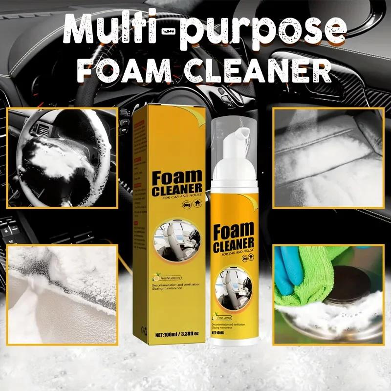 Multi functional foam cleaner supplies Automotive interior powerful decontamination roof leather seat cleaner Accessories
