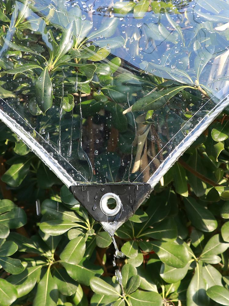 Clear PVC Waterproof Outdoor Awning & Sunshade Tarpaulin