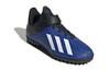 adidas X 19.4 TF K Round Tip Abrasion Resistant Low Top Kids' Soccer Shoes Blue Black Kids' FW1064