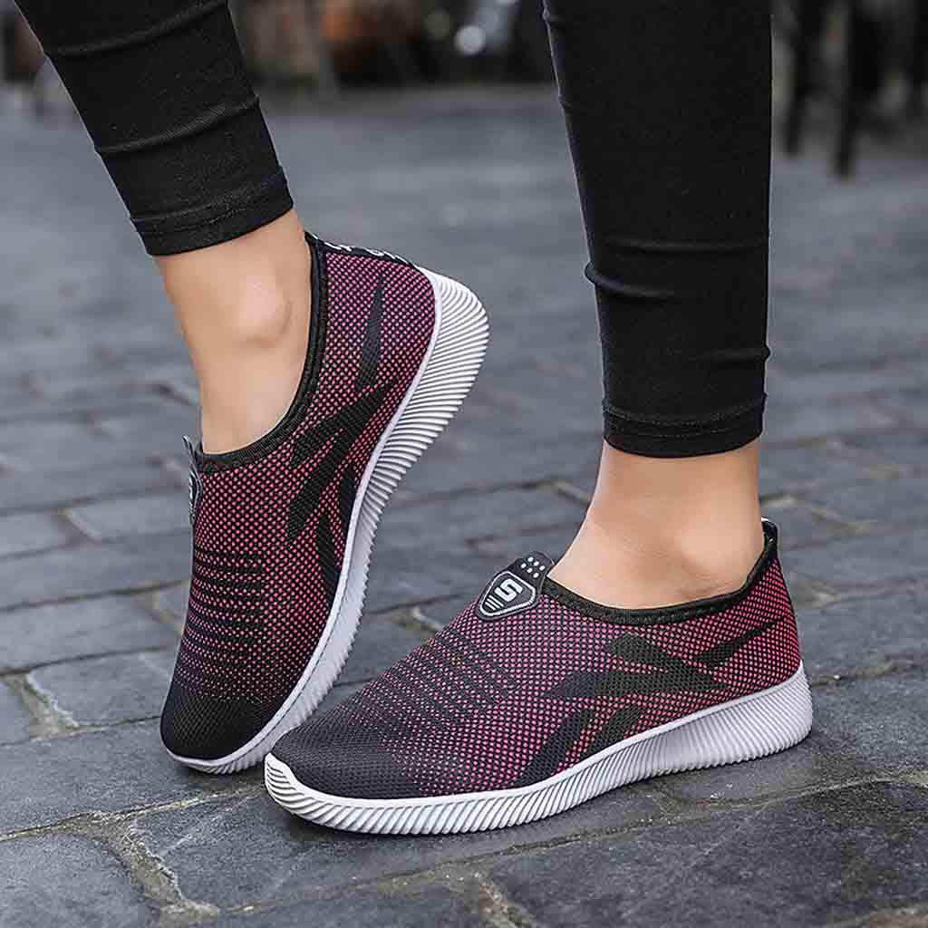 Buy Women Casual Sneakers SlipOn Outdoor Shoe Mesh Breathable Shoes at