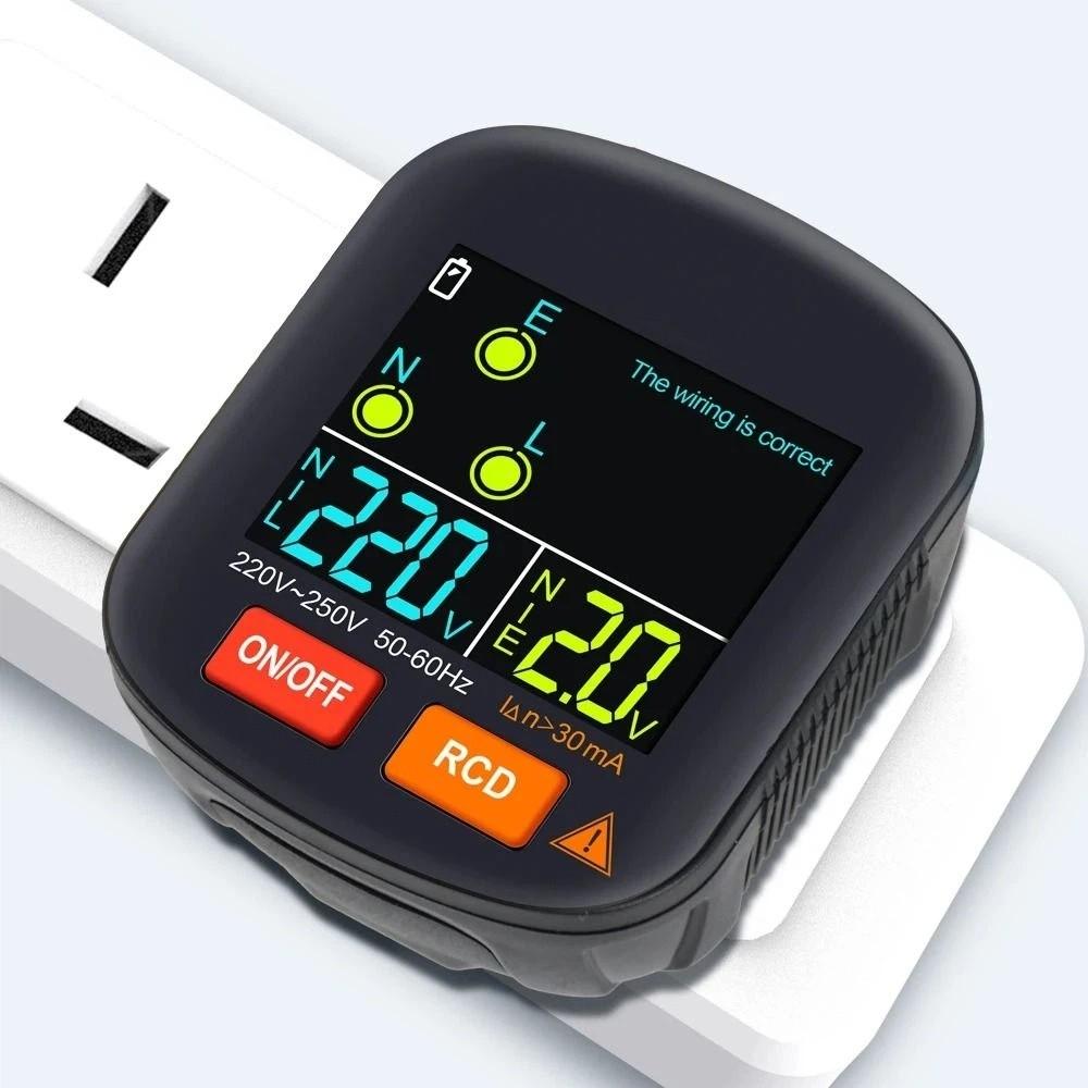 Digital Smart Socket Detector Ground Zero Line Digital Outlet Voltage Test  Electrical Testing