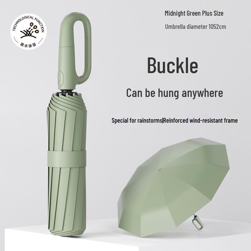 Large Automatic Folding Umbrella for Men & Women - Dual-Use Sun & Rain Protection with UV Sunshade