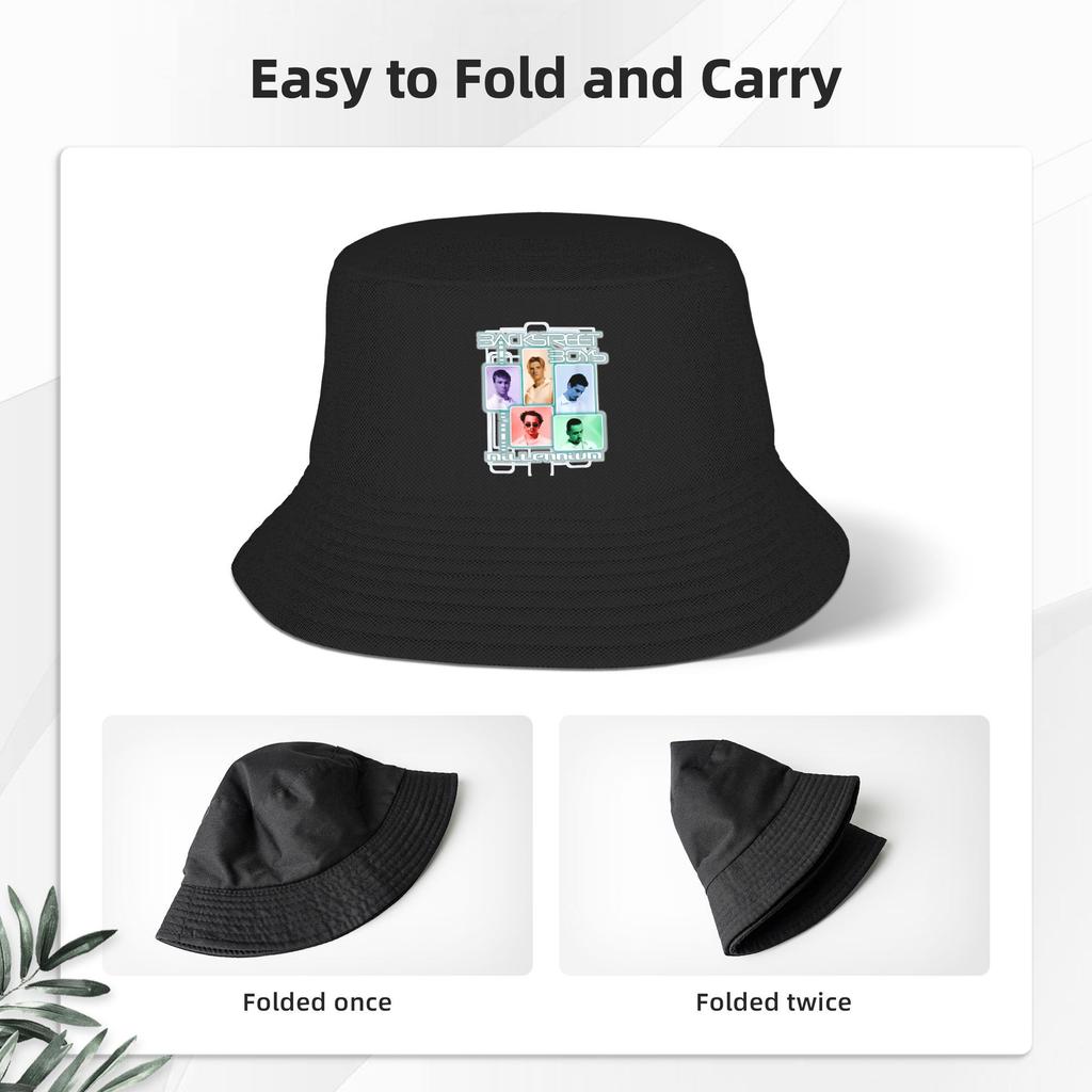 Backstreet Boys Band BSB Bucket Hat Summer  Korean Fisherman Hats For Women Breathable Vacation Caps Hawaii Sunscreen Hats