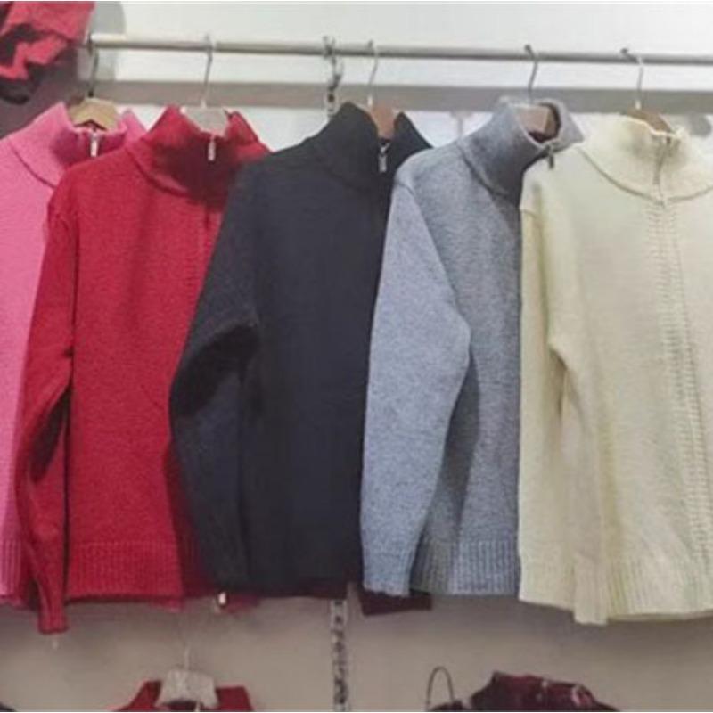 

Осенний новый короткий вязаный кардиган на двойной молнии, женский свободный повседневный универсальный свитер-жакет One size чёрный