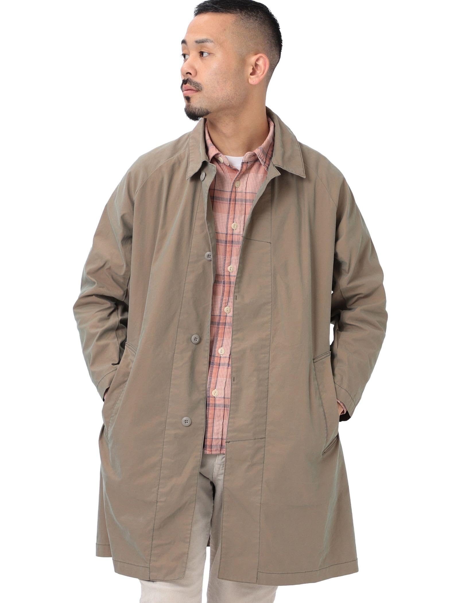 

Beams Plus Men s KHAKI Medium REMI RELIEF Custom-Made Trench Coat, Size 38190088671