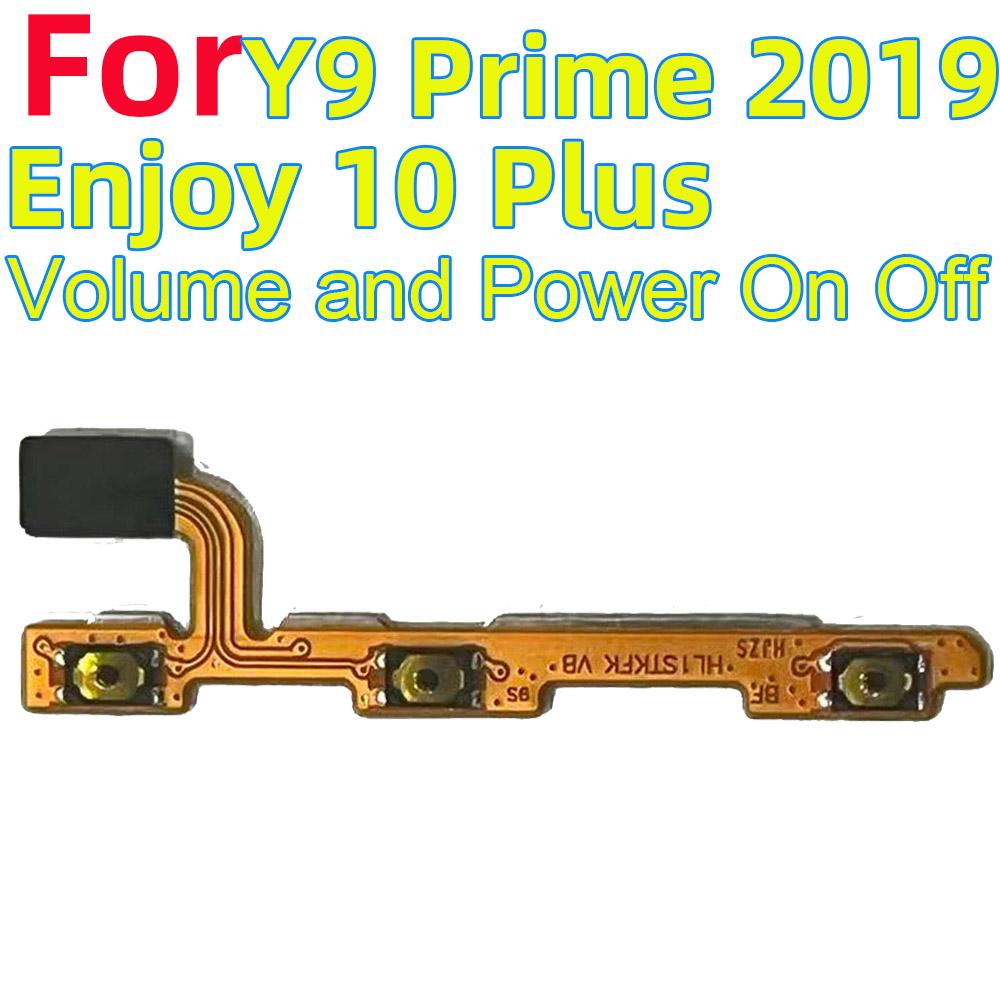 Power ON OFF Mute Switch Control Key Volume Button Flex Cable for Huawei Y9 Prime 2019 / Enjoy 10 Plus Power On Off Volume Power Volume