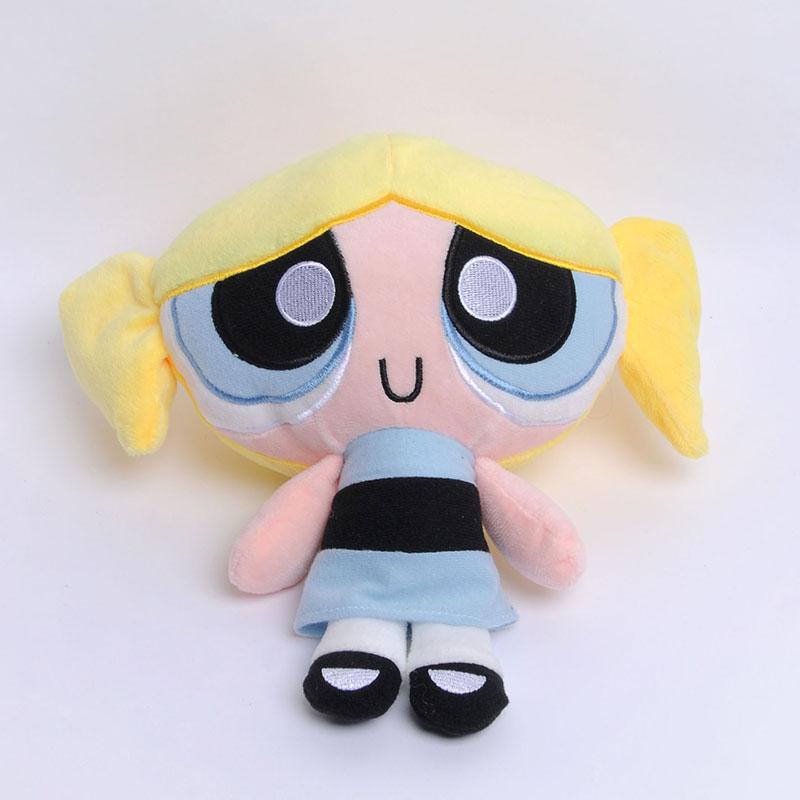 25cm Desene Animate Anime Powerpuff Girls Jucării de Pluș Drăguțe Blossom Buttercup Bubbles Păpuși de Pluș Umplute Cadouri pentru Copii