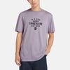 Timberland Logo Print Casual Breathable Short Sleeve T-Shirt Unisex Tops Gray Purple A42W5-EG7