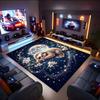 1PC Custom Name Night Sloth Dreams Theme Floor Mat Ideal for Living Room, Game Rooms, Office, Bedroom,Floor Mat Playful Design