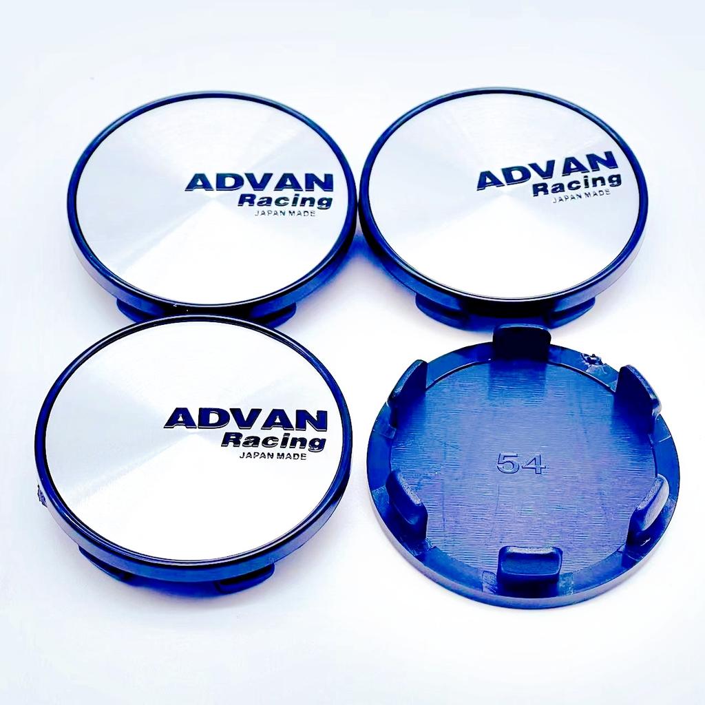 4pcs/Set High Quality 3D 54mm For Car emblem Wheel hub Center Cap ADVAN Badge covers sticker Decals Styling accessories
