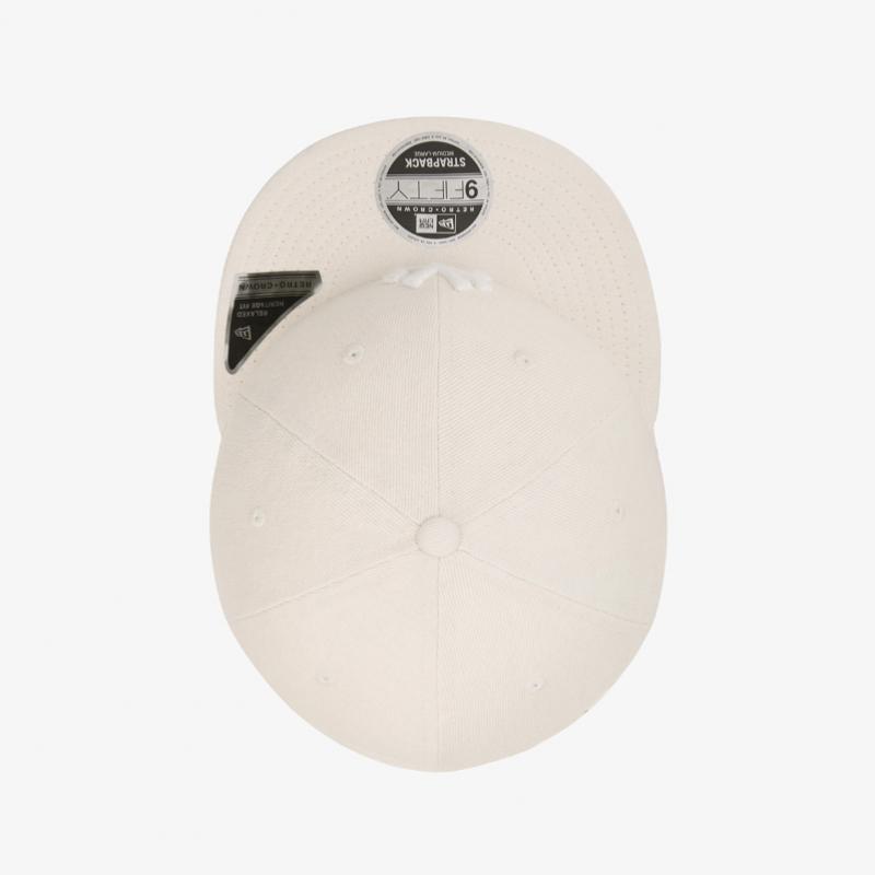 New Era Denim Basic Retro Crown Strapback Ivory 15131623