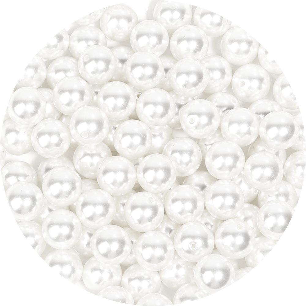 Mărgele Perle Imitate ABS: Rotund fără gaură/cu jumătate de gaură pentru brățară cu perle DIY și confecționare de bijuterii