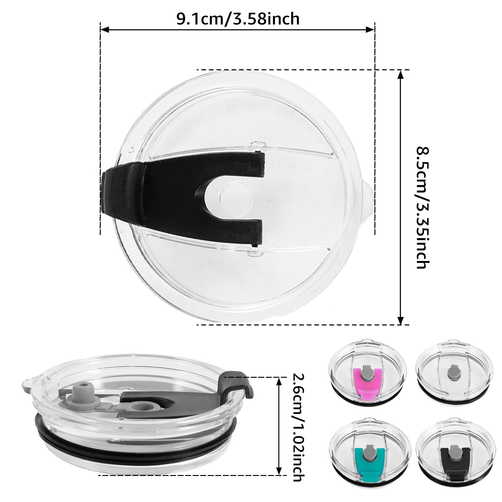 40 oz Tumbler Lid With Flip Straw Replacement Tumbler Cover Leakproof Cup Lid Removable Cup Flip Straw Lids Drinking Cup Lid