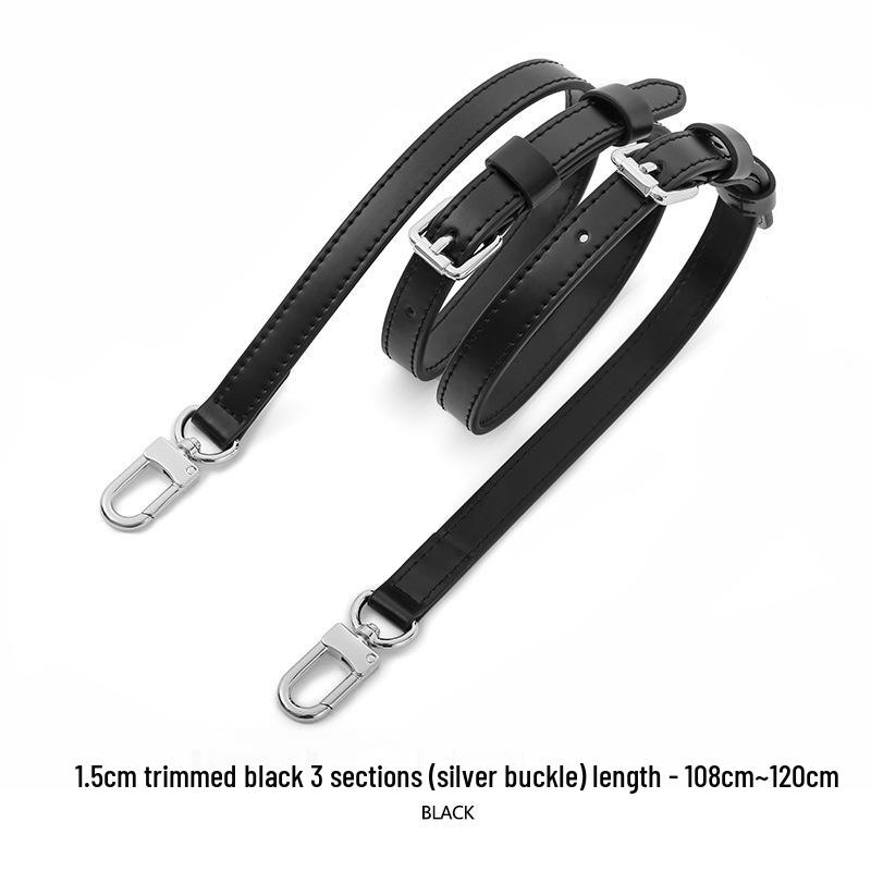 A-53 Adjustable Two-Layer Cowhide Suede Wide Shoulder Strap with Old Flower Design Replacement