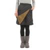 Zwiebel Kreuz Warm gesteppter Wickel 55cm und Perfekt für Winter-Outfits Damenrock, Lang, Mit Fleece gefüttert, Gepolstert, (ML, Schwarz)