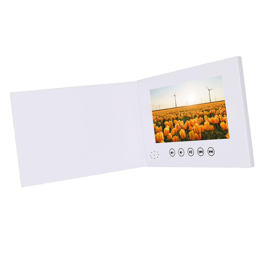 7 Inch Video Greeting Card Electronic Video Brochure LCD Screen Digital Brochure for Xmas Anniversary Special Occasions