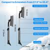 35.4" Ice Scrapers For Car Windshield, Extendable Snow Brush For Car With Foam Grip, Snow Scraper For SUV Truck - Gray