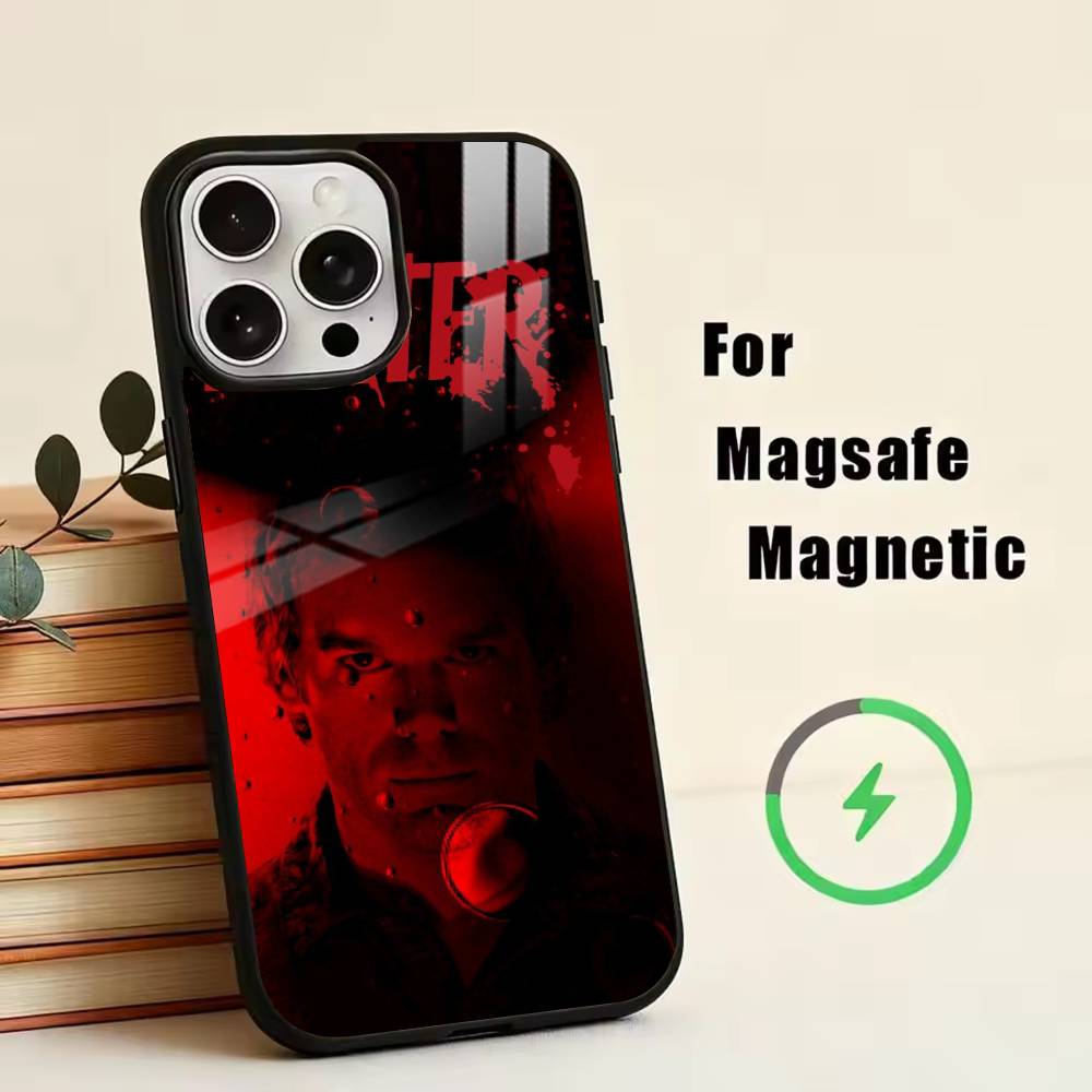 Anti-hero Dexter Morgan Phone Case For iPhone17,16,15,14,13,12,11 Plus,Pro Magnetic with Magsafe Wireless Charging