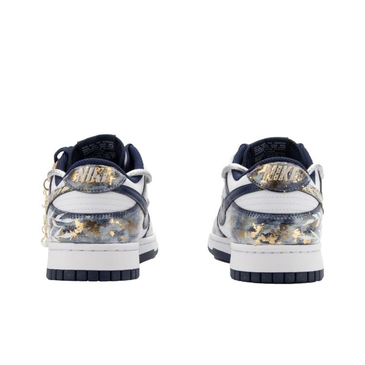 Nike Scarpe da Skateboard Dunk Unisex Basse Blu/Oro HF5441-107(Team1390-)