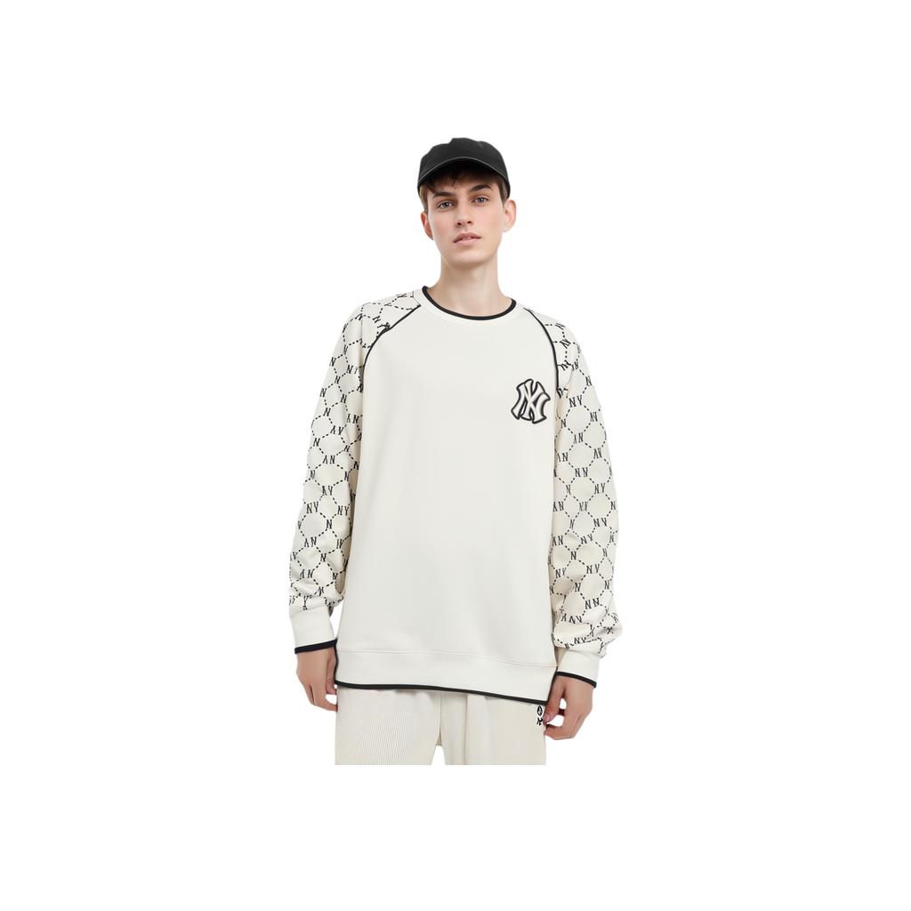New MLB Sweatshirt Fall Unisex Ecru 3AMTM0814-50CRS