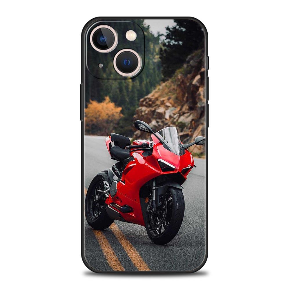 Moto Cross Motorcycle Sports Phone Case For iPhone 17 16 15 Pro Max 11 12 13 14 7 8 Plus SE 2020 X XR XS Cover Soft Black