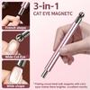 6Pcs Cats Eye Magnet for Nail Double-Head Nail Magnetic Stick Cats Eye Nail Magnet Tool Set for Cats Eye Gel Polish
